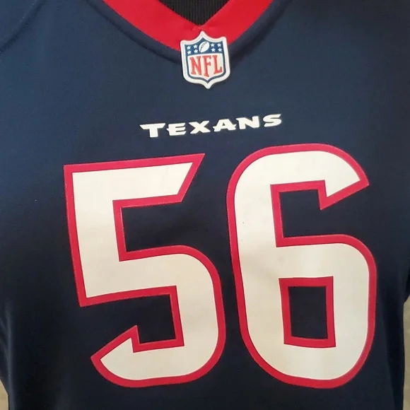 SZ. LARGE HOUSTON TEXANS NFL ON FIELD FOOTBALL JERSEY - Picture 7 of 9